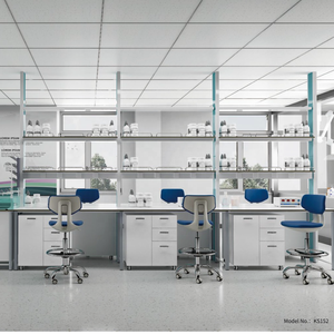 Banco de Isla de laboratorio, banco de trabajo, Banco de fregadero de laboratorio, muebles de laboratorio escolares modernos de acero personalizables de alta calidad - Product Image 1