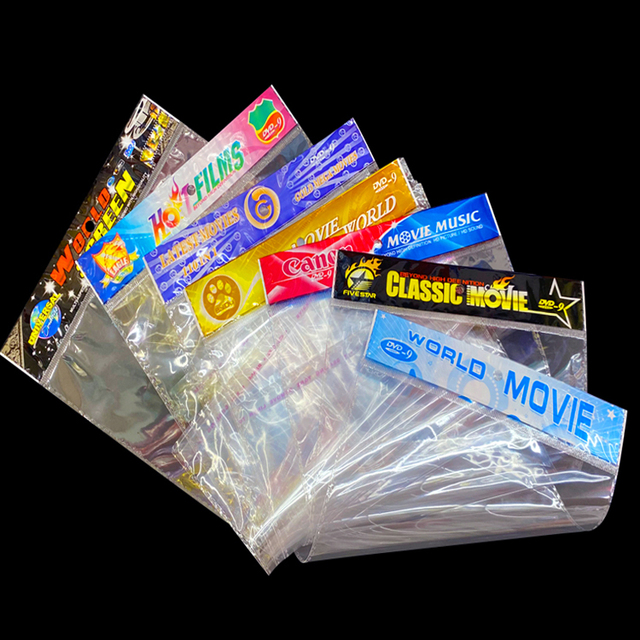 DVD 9 Sleeves Factory Sale Cheap CD Poly Bags  Printing VCD Sleeves