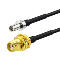 Kabel Pigtail Koaksial RF Konektor TS9 ke SMA Female RG174 untuk Ekstensi Router WiFi, Booster, Antena Komunikasi 4G LTE