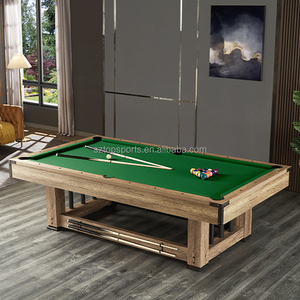 Mesa de <span class=keywords><strong>Billar</strong></span> de Lujo de 8 Pies, Mesa de Ping-Pong, Mesa de Comedor Convertible para el Hogar, Construcción de Cuero y MDF, Precio de Mayoreo Directo de Fábrica - Product Image 5