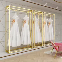 शादी की पोशाक दुकान सजावट शादी की पोशाक दुल्हन पजामा प्रदर्शन रैक