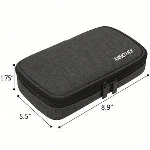 Estuche Organizador de Viaje para Suministros de Insulina y Medidor de Glucosa para Diabéticos, Económico y Personalizado, Ecológico, 100% Poliéster - Product Image 5