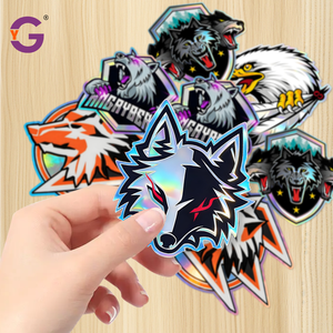 <span class=keywords><strong>Adesivi</strong></span> Olografici Personalizzati per Decorare Telefoni, Laptop, Cuffie, Stampa Logo Animale, <span class=keywords><strong>Adesivi</strong></span> <span class=keywords><strong>Decorativi</strong></span> per Club E-sports - Product Image 2