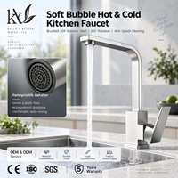 Robinet de cuisine OEM ODM avec logo personnalisé, marque privée, en acier inoxydable 304, directement de l'usine, échantillonnage rapide, vente en gros en vrac