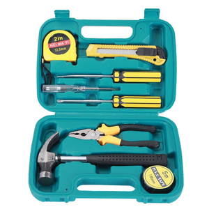 Hot <strong>Sale</strong> 9 PCS <strong>Set</strong> Household Tool Kits Home <strong>Car</strong> Hardware Tool Box Repair Combination Tool - Product Image 1