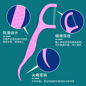 Hilo Dental Xinshuyunjian con Sabor a Frutas, Desechable, de Polietileno de Alta Resistencia, 30 Unidades por Paquete - Product Image 2