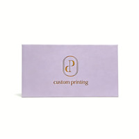 Boîtes en carton personnalisées avec logo, un emplacement pour carte, carte de visite en métal, carte sans contact, emballage cadeau, faites à la main, finition brillante