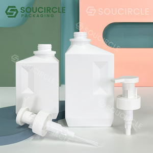 Usine 500ml bouteille vide en plastique 1000ml shampooing gel douche vêtements détergent bouteille avec tête de pompe à lotion - Product Image 5