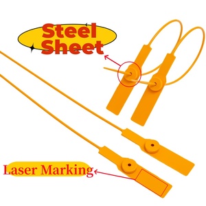 HS-PS 6003 Scellés plastiques anti-chute pour <span class=keywords><strong>colis</strong></span> de livraison express de vêtements, scellés de sécurité à serrage progressif - Product Image 3