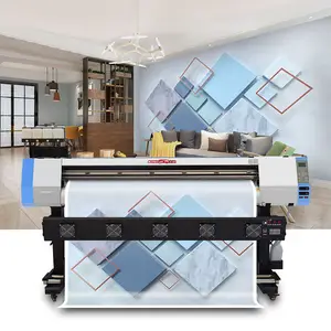 Impresora de inyección de tinta digital, dx5 eco solvente, a base de aceite inteligente, bajo costo, 1,6 m, 1,8 m, 3,2 m, 5 pies de ancho