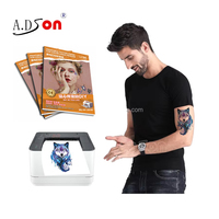 Kertas Tato Temporer Modis Custom Cetak Offset CMYK Ramah Lingkungan Kertas Transfer Air Film PET untuk Tubuh dan Wajah