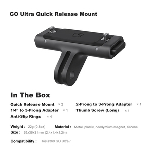 Original GO Ultra Quick Release Mount for Insta360 GO Ultra Design Pro Insta360 <b>Camera</b> Portable - Product Image 2