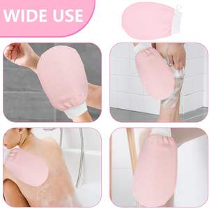 Gants de bain hammam marocains en viscose avec logo personnalisé et emballage - Product Image 4