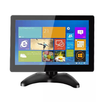 Moniteur LCD IPS de 10 pouces avec entrée HD-MI AV VGA multi-écran tactile capacitif pour la publicité POS dans les restaurants
