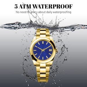 Besseron <b>Men's</b> Luxury Stainless Steel <b>Mechanical</b> <b>Watch</b> 5ATM Water Resistant Sapphire Mirror 39mm Analog Dial Display Luminous - Product Image 4