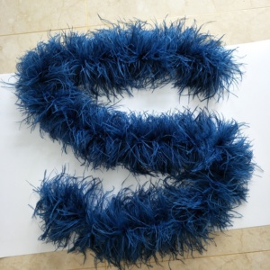 Usine Vente Directe Pas Cher Coloré bouclés 6 plis Moelleux Autruche garniture <span class=keywords><strong>Boa</strong></span> De Plumes pour la décoration de costume - Product Image 6
