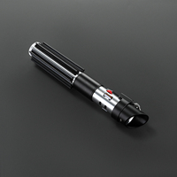 Mainan Lightsaber Smooth Swing dengan Lampu LED Berkedip, Lightsaber Sith Realistis untuk Cosplay Darth Vader, Pedang Menyala Grosir