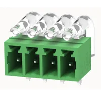 DERKS YE430D-381 pcb connecteurs de fil mâle avec bornier de guidage de lumière pour connecteurs de prise de bloc de carte pcb