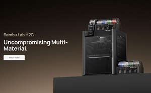 Impresora 3D Multimaterial Bamboo Lab H2C con Sistema de 7 Boquillas Vortek, Procesamiento de Alta Velocidad de Productos de Plástico y Caucho - Product Image 2