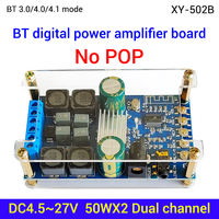 WUZHI AUDIO XY-502B BT carte amplificateur de haut-parleur numérique double canal 50W * 2 Module de son Audio avec coque pas de son POP