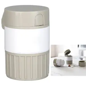 Multifunktioneller 4-in-1-Plastikpillenschneider Medizin-Teiler Wassertasse Pulverschleifer bequemer tragbarer Organisator