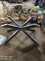 Usine morden durable bureau en gros araignée acier table basse pieds métal