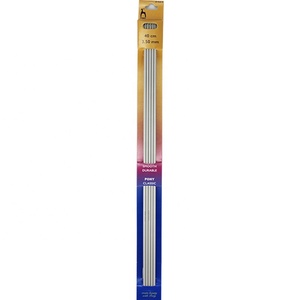 Pony Classic <span class=keywords><strong>Aiguille</strong></span> à <span class=keywords><strong>tricoter</strong></span> à double pointe en aluminium et plastique <span class=keywords><strong>40</strong></span> <span class=keywords><strong>cm</strong></span> - Product Image 1