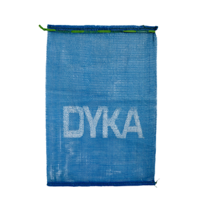 BLAUE Leno-Netztasche für Verpackungen mit Kundenspezifischem Aufdruck der Marke "<span class=keywords><strong>DYKA</strong></span>" Atmungsaktive Plastik-Netzsäcke für Gemüse-Großhandel - Product Image 3