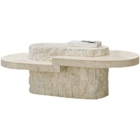 Table basse ovale moderne de style Wabi-Sabi populaire Normcore Design convertible style ferme pour la maison pour B & B modèle chambre