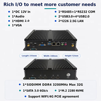 Mini PC industriel sans ventilateur Intel N100 d'occasion, DC 12V, Intel I226-V 2.5GbE LAN, M.2 2280 NVME SATA3.0