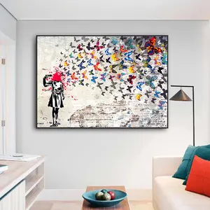 Art de rue abstrait toile peinture drôle singe Graffiti affiche mur Art photo décor à la maison Pop Art peintures - Product Image 2
