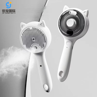 Nouvel arrivage 3-en-1 pour animaux de compagnie peigne de Massage multifonctionnel autonettoyant épilateur électrique brosse à vapeur Portable