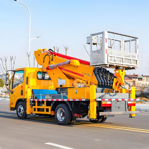 Camion nacelle télescopique multifonctionnel 28m 32m avec télécommande sans fil GKS28 – Véhicule de travail aérien - Product Image 1