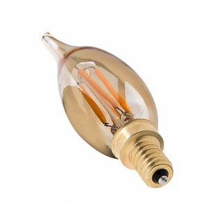 Bombilla LED <span class=keywords><strong>de</strong></span> filamento vintage ámbar blanca 2200K, 6W, regulable, E12, tipo maíz - Product Image 1