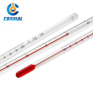 Thermomètre à <span class=keywords><strong>mercure</strong></span> CORDIAL <span class=keywords><strong>rouge</strong></span> pour alcool, thermomètre pour usage en laboratoire - Product Image 4