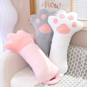 Design OEM/ODM cuscino per gatti morbido peluche bambola cuscino per animali di peluche giocattoli per bambini Design a forma di <span class=keywords><strong>gatto</strong></span> cuscino per divano zampa di <span class=keywords><strong>gatto</strong></span> nuovo per i bambini - Product Image 6