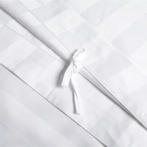 Ensemble de housse de <span class=keywords><strong>couette</strong></span> 100% coton 3cm Satin Stripe Hotel Literie populaire dans de nombreux pays <span class=keywords><strong>Prix</strong></span> bon marché - Product Image 4