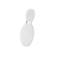 Lime à pieds ovale double face en verre nano tendance pour pédicure, outil pour éliminer les peaux mortes et les callosités, pierre à poncer les talons