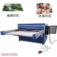Presse à chaud hydraulique automatique 120*150cm, 1 face, 2 stations, pour tapis, couvertures, plaques d'aluminium, acrylique, panneaux FMD, drapeaux, fresques murales