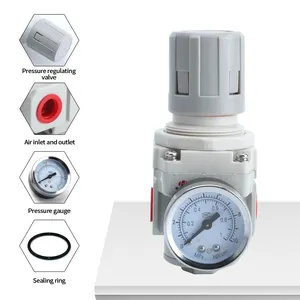 Bahoo pneumatic SAR4000-04/06 Series air source treatment pressure control air regulator with G/PT/NPT thread