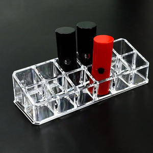 12 Space Acrylic Lipstick Lip Gloss Storage <b>Box</b> Transparent Beauty Cosmetic Organizer Display - Product Image 5