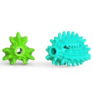 De goma <span class=keywords><strong>para</strong></span> Bola de limpieza de los dientes a la elasticidad TPR suave <span class=keywords><strong>perro</strong></span> juguetes <span class=keywords><strong>perro</strong></span> cepillo de dientes juguete palo Cactus forma - Product Image 5