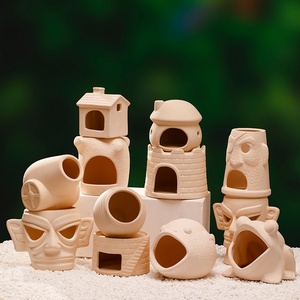 Jarrón de cría para paisajismo de acuarios, adorno de cerámica gruesa para peces y camarones, refugio inusual para <span class=keywords><strong>la</strong></span> puesta de huevos - Product Image 1