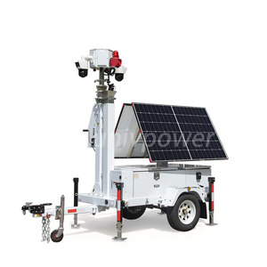 Mobile solare CCTV rimorchio 7M albero solare costruzione torre Zero emissioni <span class=keywords><strong>per</strong></span> parcheggio alta zona crimine - Product Image 1