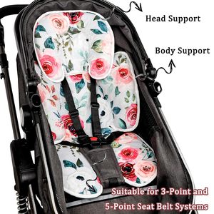 Inserto infantil compatible con <span class=keywords><strong>Mamaroo</strong></span> RockaRoo, cojín de soporte para cabeza y cuerpo de inserción reversible para recién nacidos, tela suave transpirable - Product Image 2