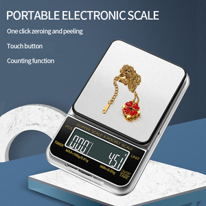 Hochpräzise digitale Kaffee waage Schmuck Gold Balance Gewicht Gramm LCD-Taschen waage - Product Image 2