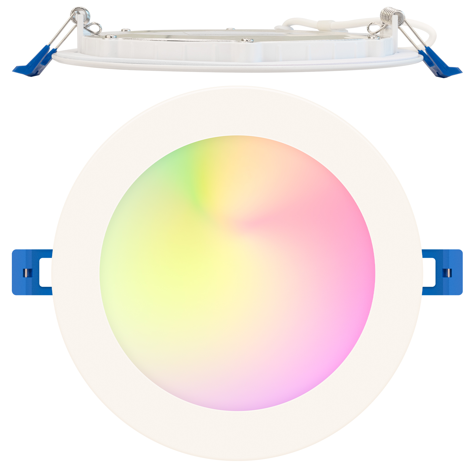 6 inch led can lights retrofit rgb recessed smart