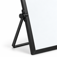 Tableau blanc magnétique double face en métal, pliable et portable, pour bureau et usage domestique