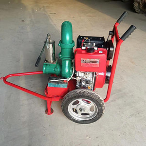 Hand Push Wheeled Diesel Water Pump Agricultural <b>Irrigation</b> <b>Sprinkler</b> Pump - Product Image 1