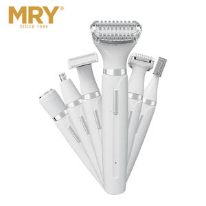 MRY 6 en 1 Kit DE ASEO Afeitadora corporal para mujeres <span class=keywords><strong>Depiladora</strong></span> eléctrica Indolora Lady Shaver <span class=keywords><strong>Depiladora</strong></span> para mujeres Maquinillas de afeitar eléctricas - Product Image 1